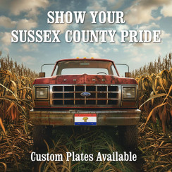 Custom License Plates Sussex County Plate